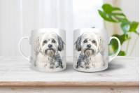 máltai selyemkutya mintás bögre 7