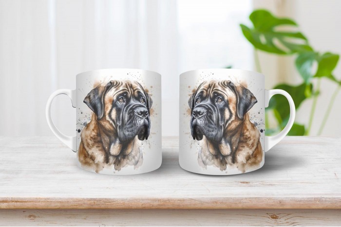 mastiff mintás bögre 2
