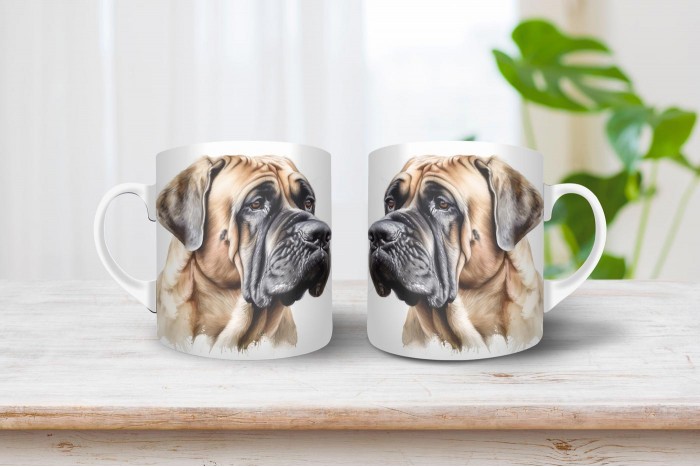 mastiff mintás bögre 2