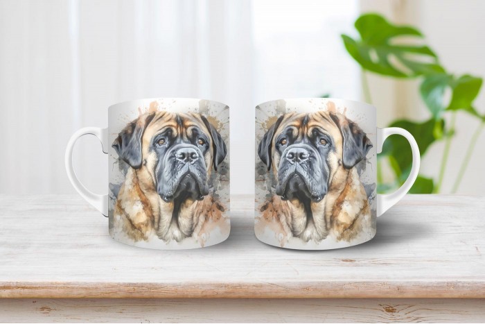 mastiff mintás bögre 2