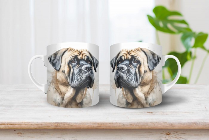 mastiff mintás bögre 2
