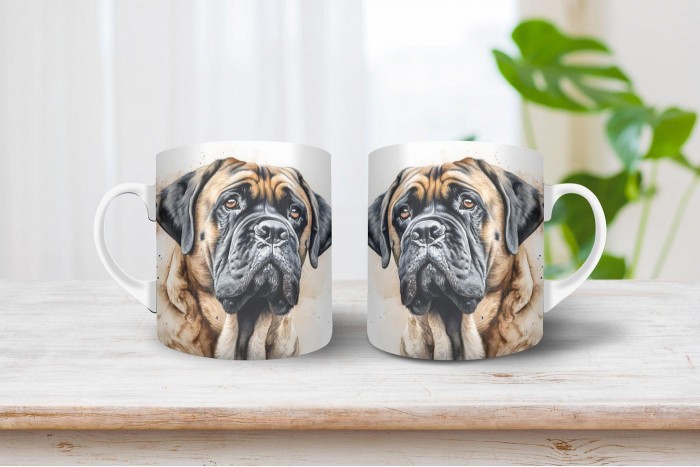 mastiff mintás bögre 2