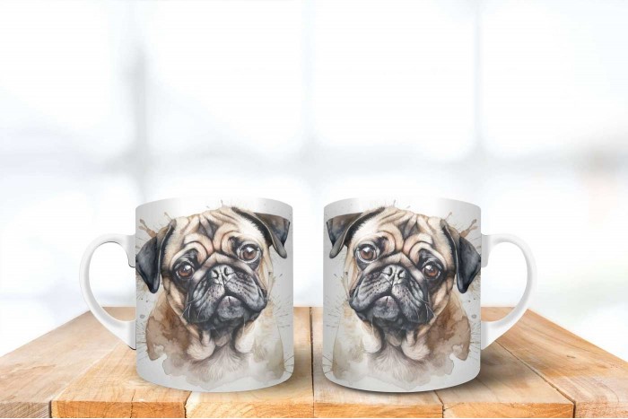 mopsz mintás bögre 2