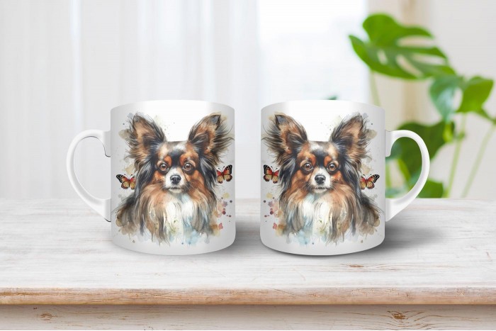 papillon mintás bögre 2