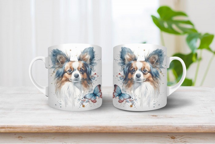 papillon mintás bögre 2