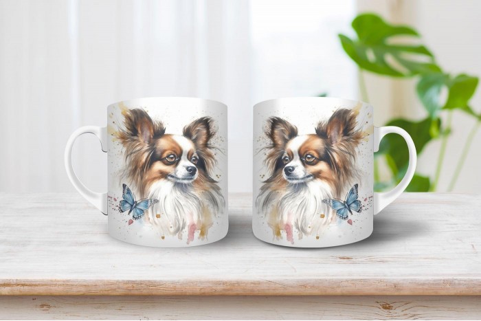 papillon mintás bögre 2