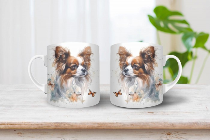 papillon mintás bögre 2