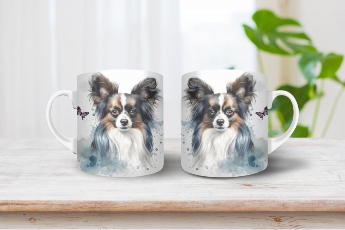 papillon mintás bögre 2