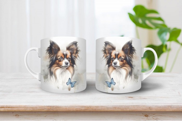 papillon mintás bögre 2