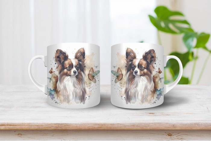 papillon mintás bögre 2