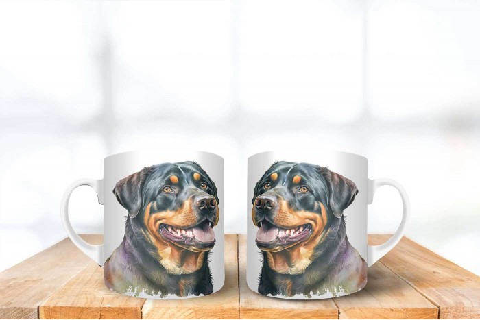 rottweiler mintás bögre 2