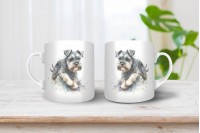 schnauzer mintás párna 22