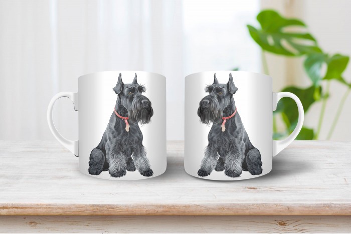 schnauzer mintás bögre 2