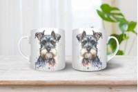 schnauzer mintás párna 18
