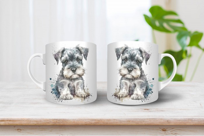schnauzer mintás bögre 2