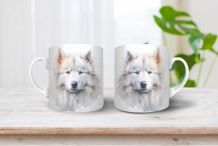 szamojéd mintás bögre 2