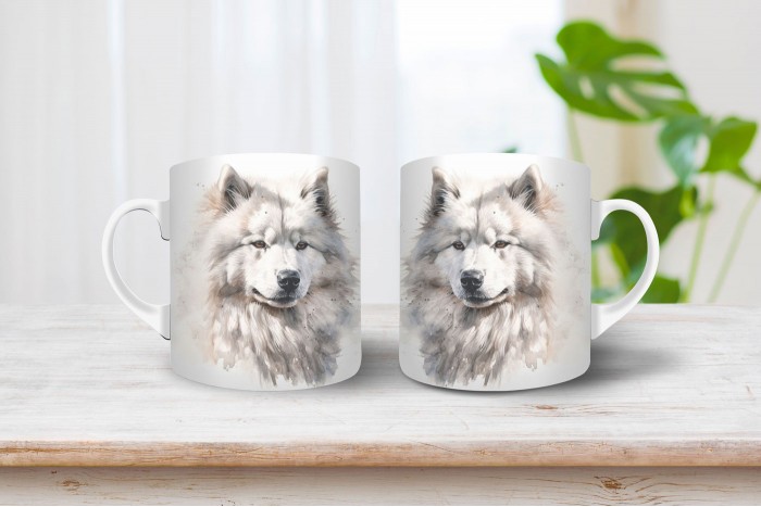 szamojéd mintás bögre 2