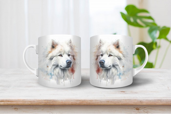 szamojéd mintás bögre 2