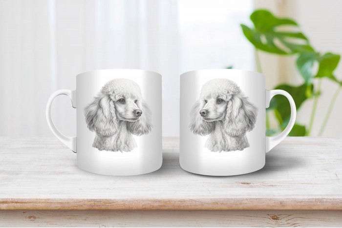 uszkár mintás bögre 2