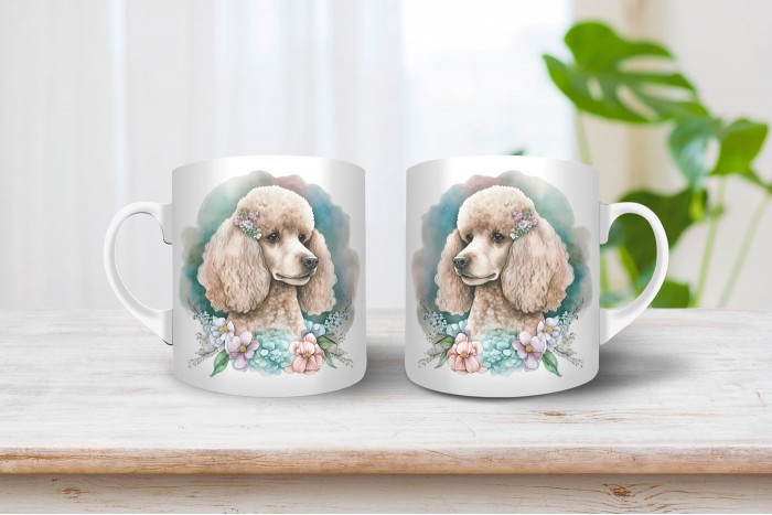 uszkár mintás bögre 2