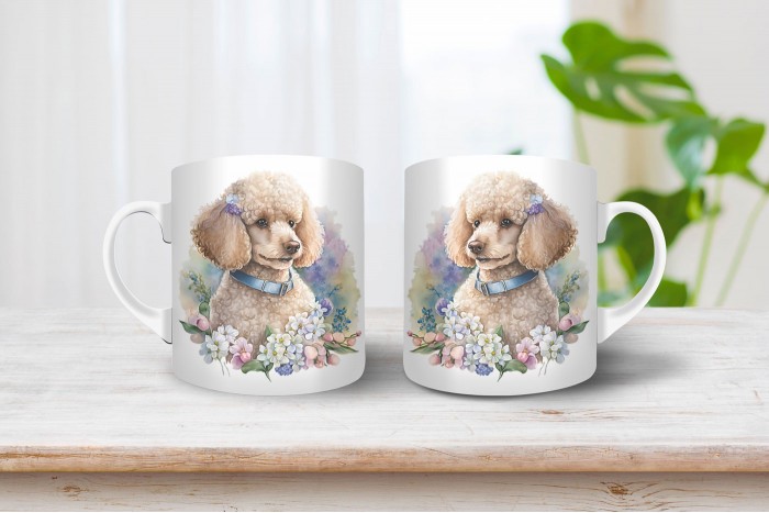 uszkár mintás bögre 2