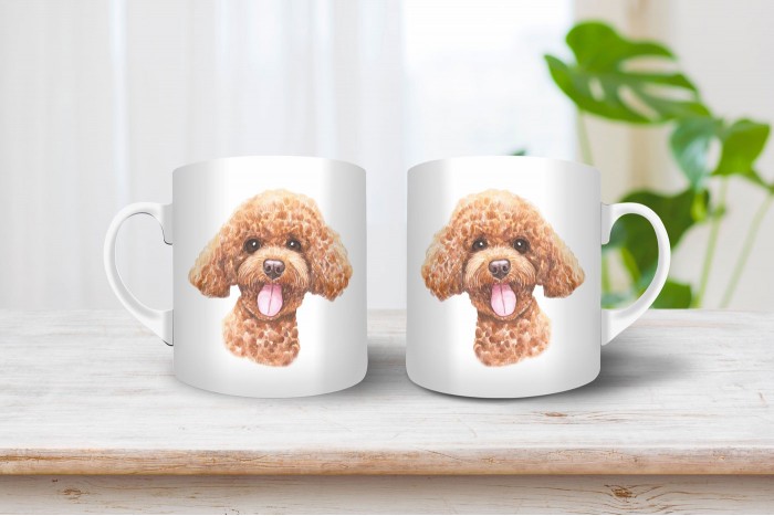 uszkár mintás bögre 2