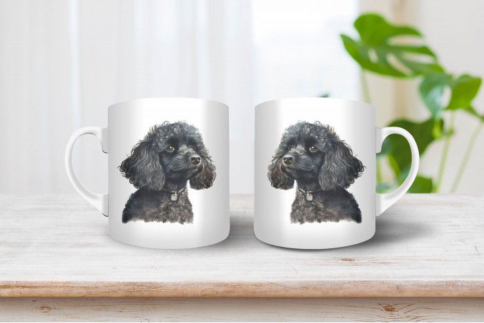 uszkár mintás bögre 2