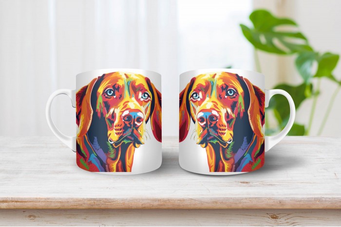 vizsla mintás bögre 2