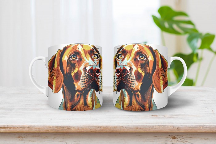 vizsla mintás bögre 2