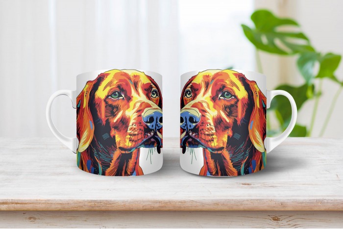 vizsla mintás bögre 2