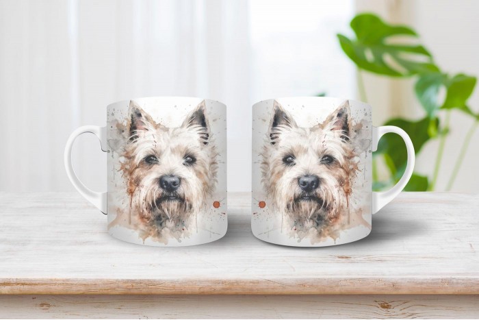 westie mintás bögre 2