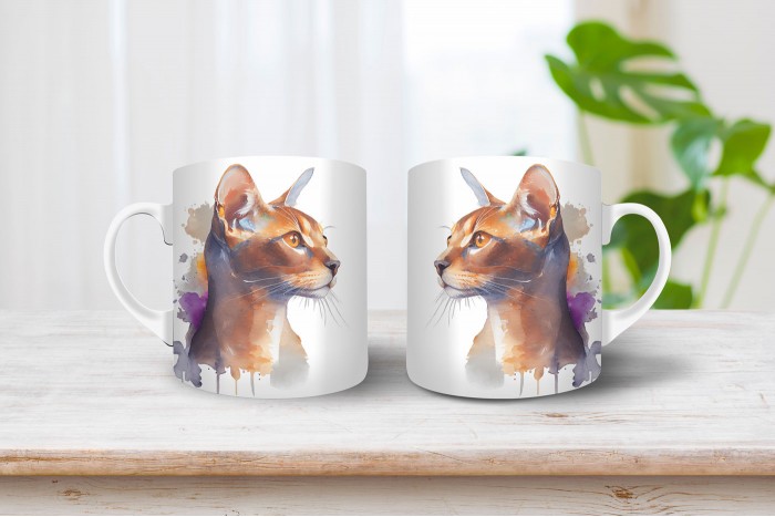 abesszin macska mintás bögre 2