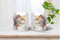 perzsa macska mintás bögre 3