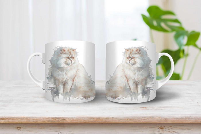 perzsa macska mintás bögre 2