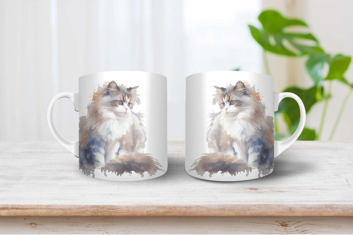 ragdoll macska mintás bögre 2