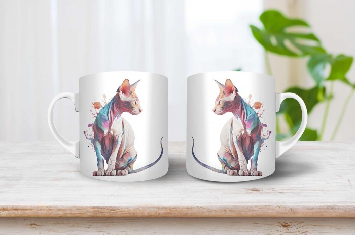 szfinx macska mintás bögre 2