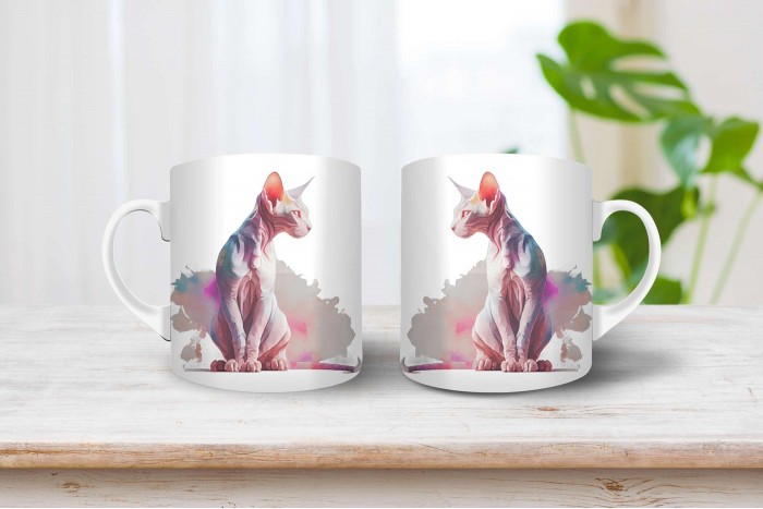 szfinx macska mintás bögre 2