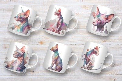 Szfinx macska bögre