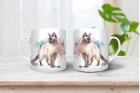 sziámi macska mintás bögre 3