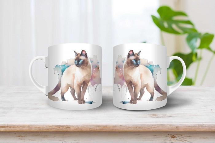 Sziámi macska mintás bögre sziámi macska mintás bögre 2