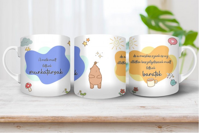munkahelyi barátság bögre 2