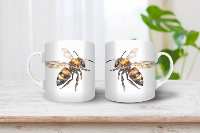 darázs mintás bögre 2