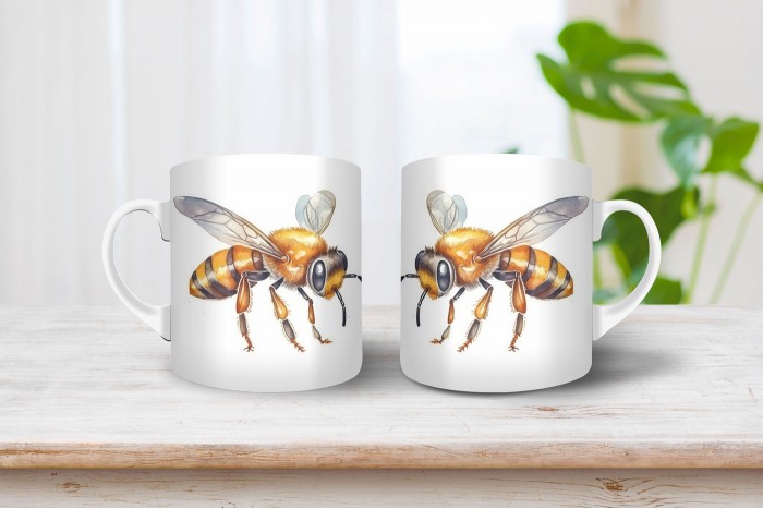 darázs mintás bögre 2