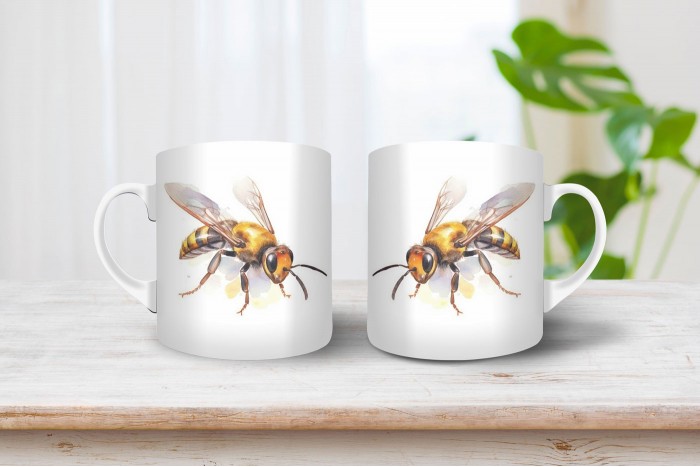 darázs mintás bögre 2