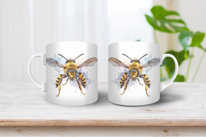 darázs mintás bögre 2