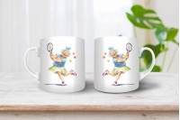 vagány nagymama mintás bögre 10