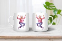 vagány nagymama mintás bögre 5