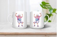 vagány nagymama mintás bögre 6