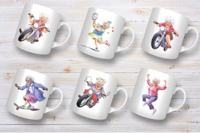 Vagány nagymamás bögrék