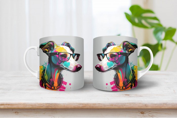 kis olasz agár mintás bögre 2